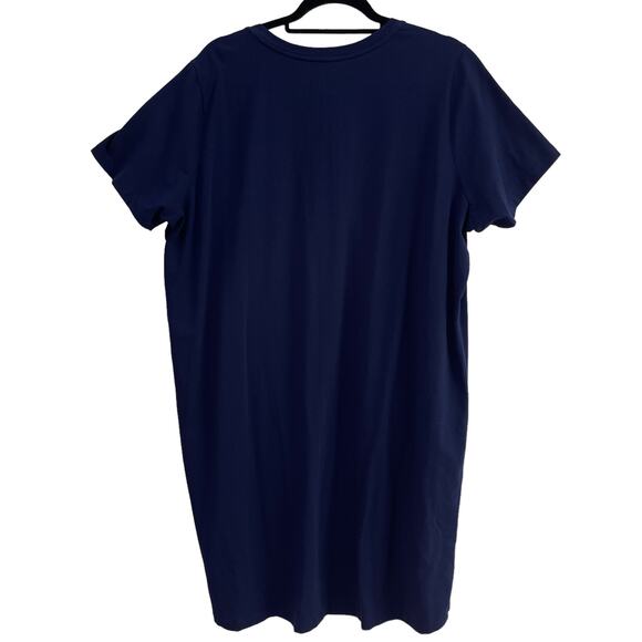 Universal Standard V-Neck T-Shirt Dress Navy US 24 Petite (Large Petite) SS - Picture 5 of 8